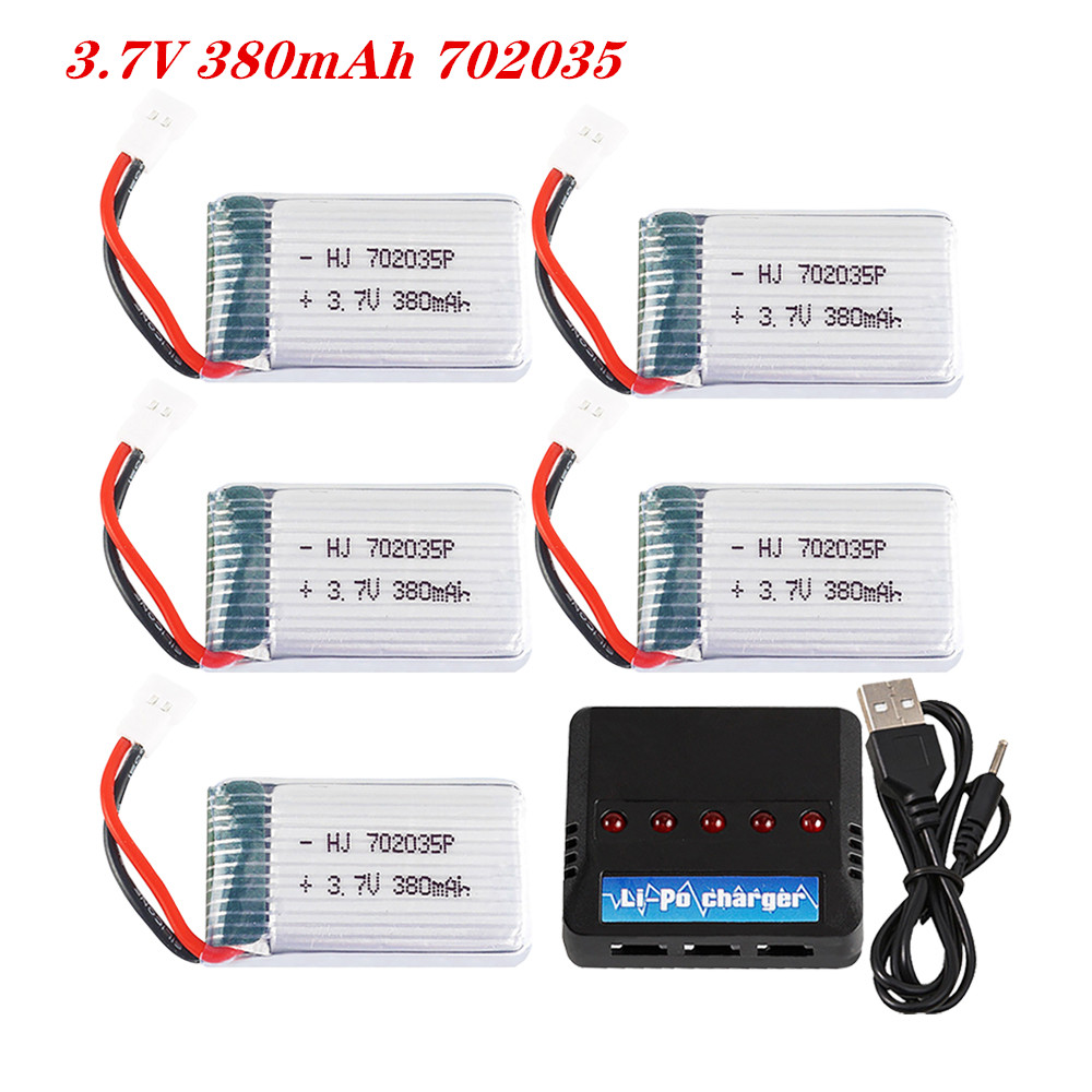 Rc Hobby Airplanes - 3,7V 380mah 702035 Bateria recarregável lipo
