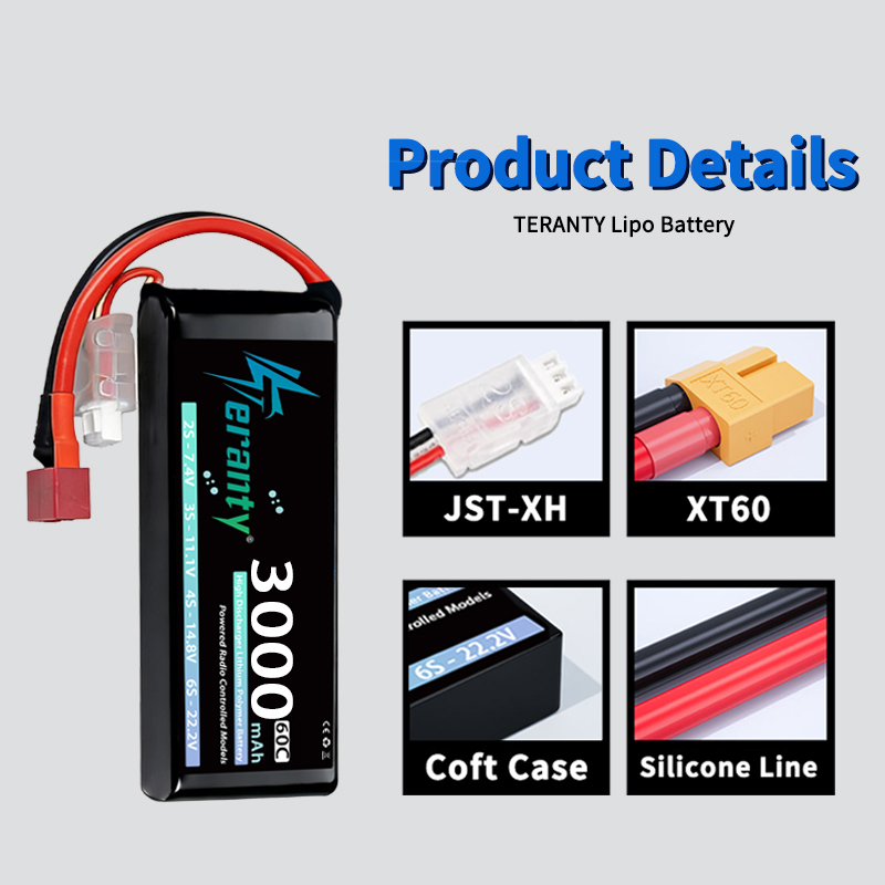 Bateria Lipo TERANTY 2S 3000mA - Rc Hobby Airplanes avaliação e preço