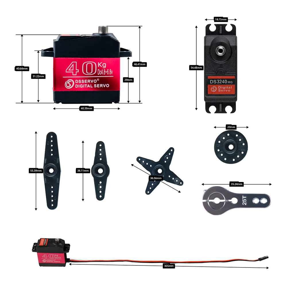 40kg dservo ds3240 grande torq - Rc Hobby Shops avaliação e preço