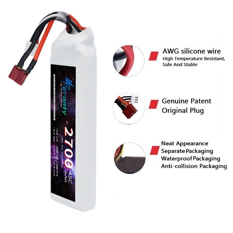 1/3 pçs 2s 7.4v bateria lipo 2 - Rc Hobby Airplanes avaliação e preço