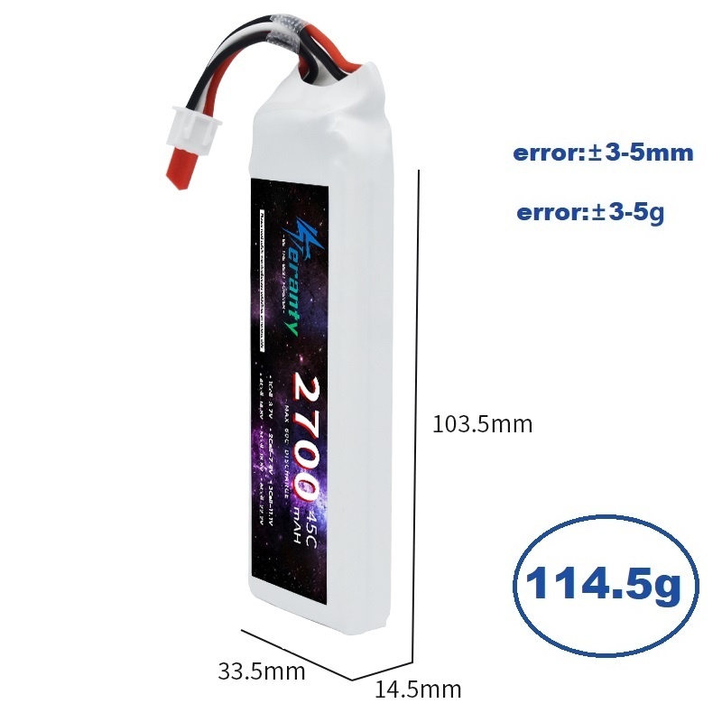 1/3 pçs 2s 7.4v bateria lipo 2 - Rc Hobby Airplanes avaliação e preço
