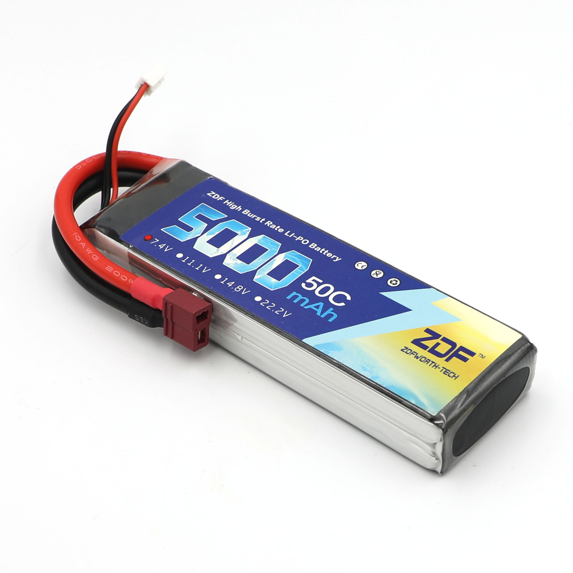 Zdf rc lipo bateria 7.4v 5000m - Rc Hobby Jet avaliação e preço