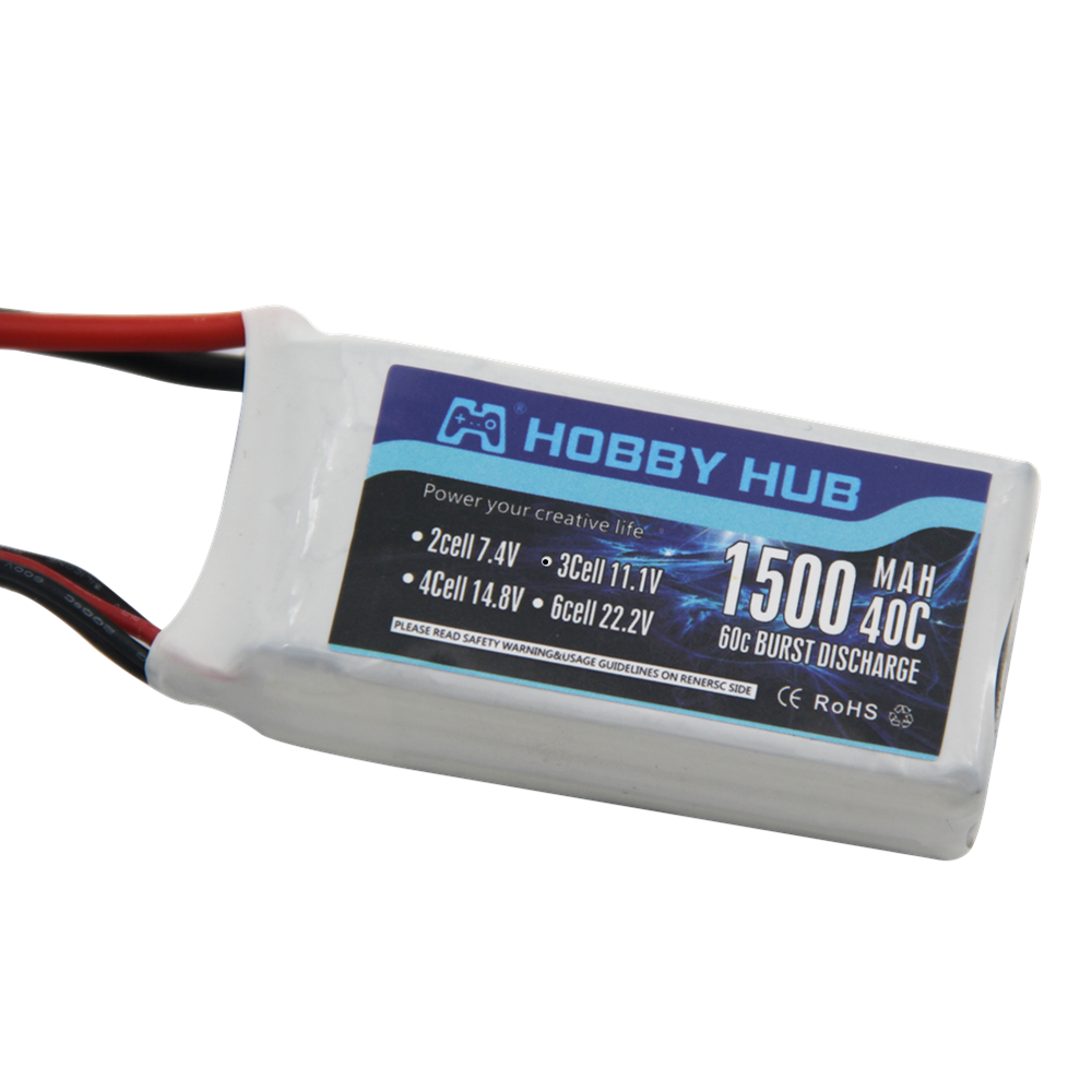 Bateria de 11.1v 1500mah 3s 40 - Rc Hobby Wholesale avaliação e preço