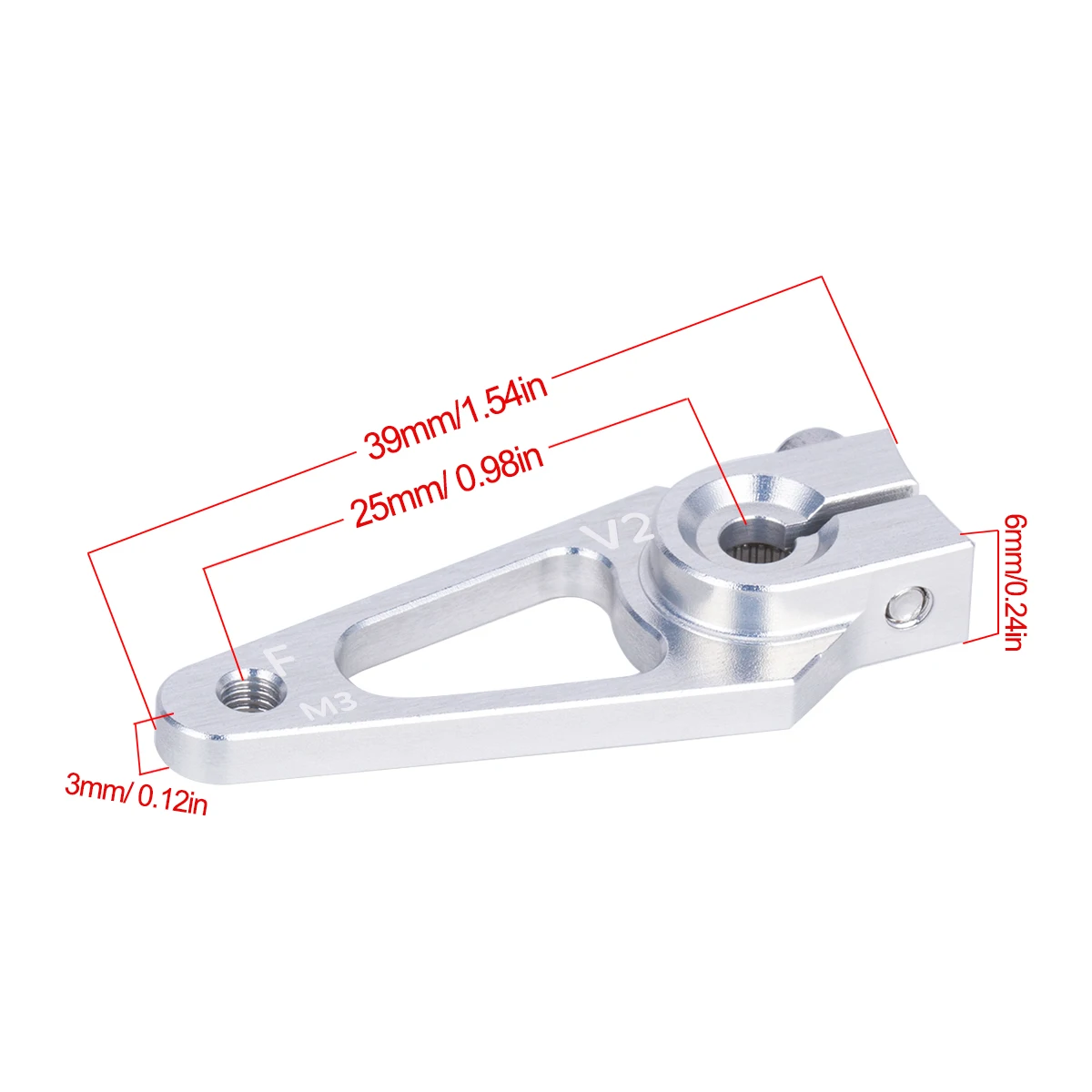 39mm m3 7075 alumínio 25t serv - Rc Hobby Shops avaliação e preço